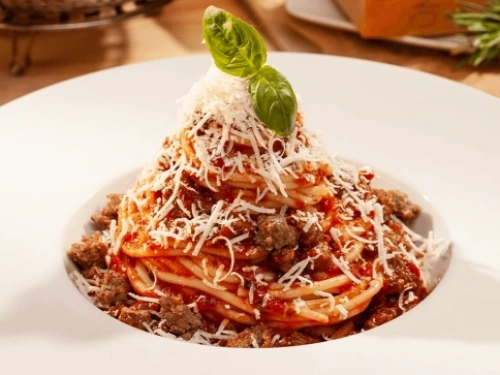 Spaghetti Bolognese with Basilico Sauce